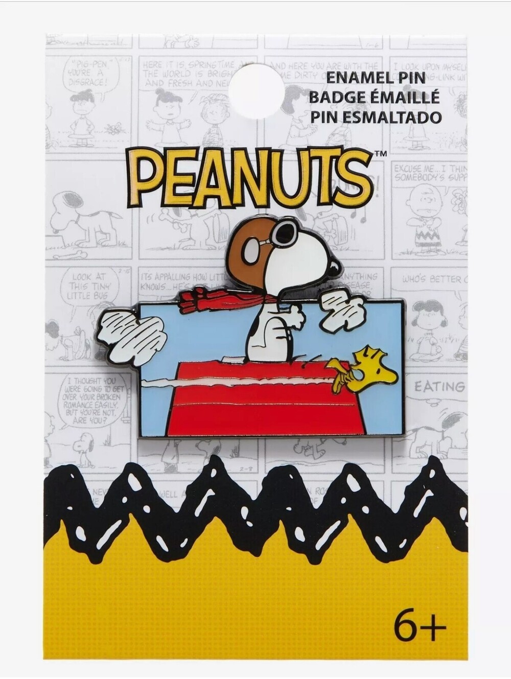 Loungefly Peanuts Snoopy Flying Ace Enamel Pin